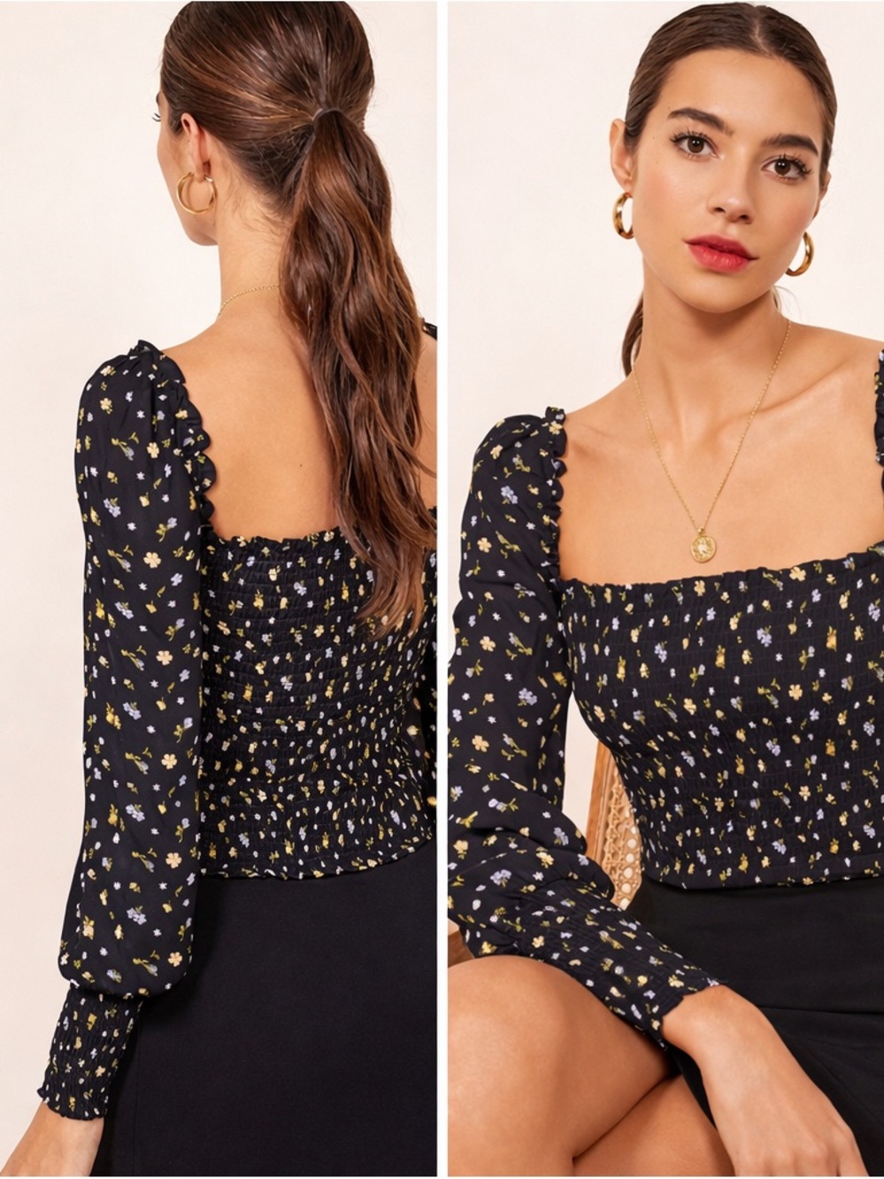 Reformation Pinto Top in Posie